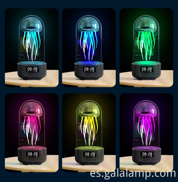 Altavoz Bluetooth inalámbrico inteligente, luz de respiración colorida, inteligente portátil